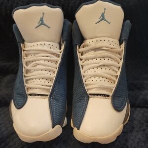 Air Jordan Blue and White Sneakers